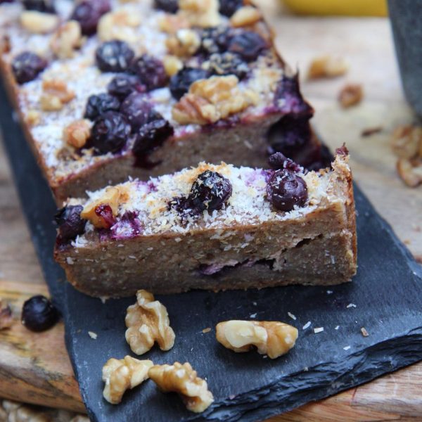 Glutenvrij bananenbrood met Cheesecake vulling